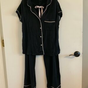Auden Black and White Trim Pajama Set